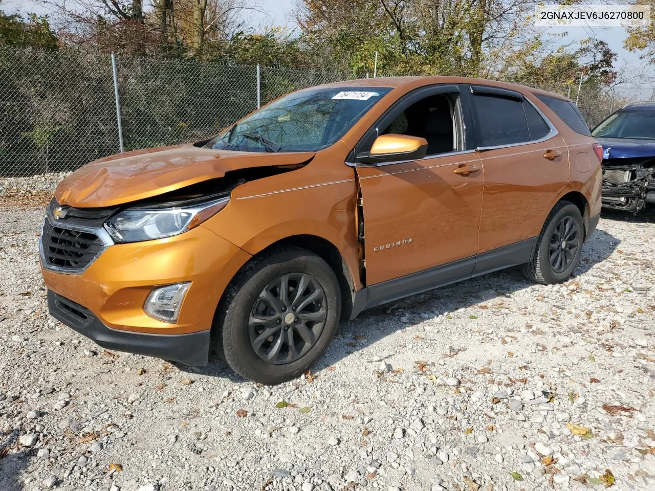 2018 Chevrolet Equinox Lt VIN: 2GNAXJEV6J6270800 Lot: 78471734