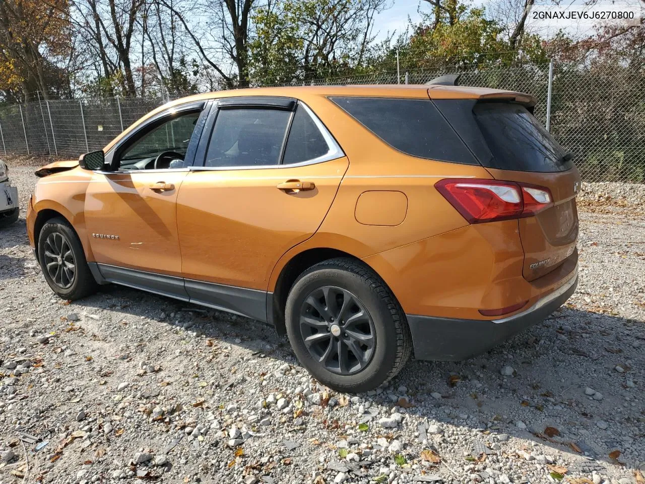 2018 Chevrolet Equinox Lt VIN: 2GNAXJEV6J6270800 Lot: 78471734