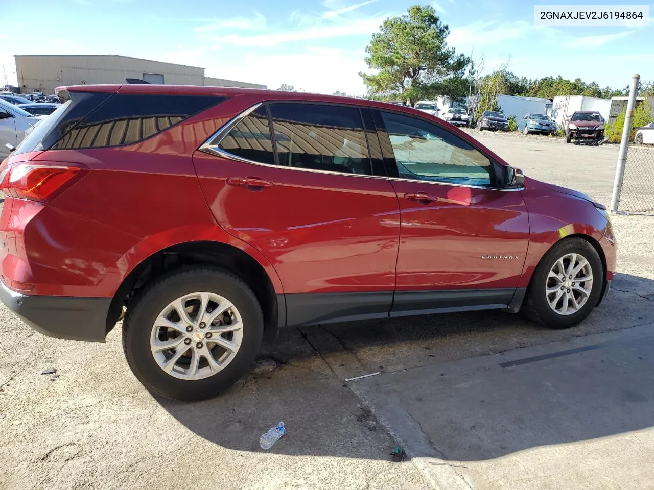 2018 Chevrolet Equinox Lt VIN: 2GNAXJEV2J6194864 Lot: 78485324