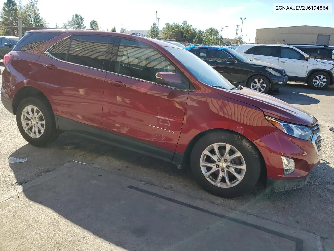 2018 Chevrolet Equinox Lt VIN: 2GNAXJEV2J6194864 Lot: 78485324