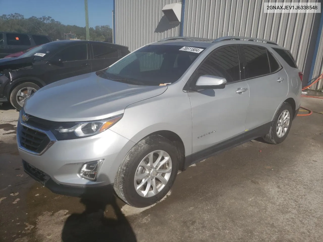 2018 Chevrolet Equinox Lt VIN: 2GNAXJEV1J6338548 Lot: 78511804