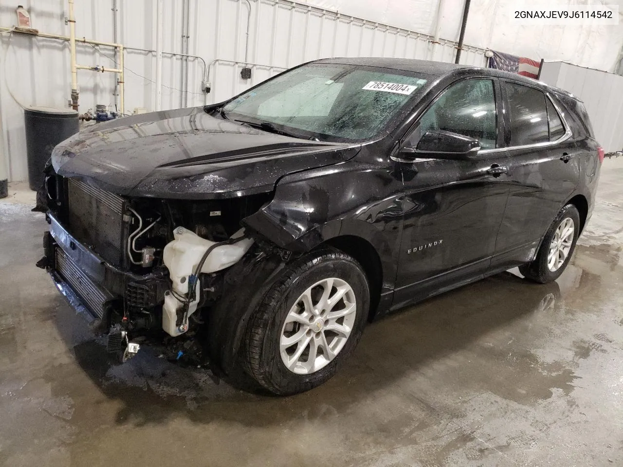 2018 Chevrolet Equinox Lt VIN: 2GNAXJEV9J6114542 Lot: 78514004