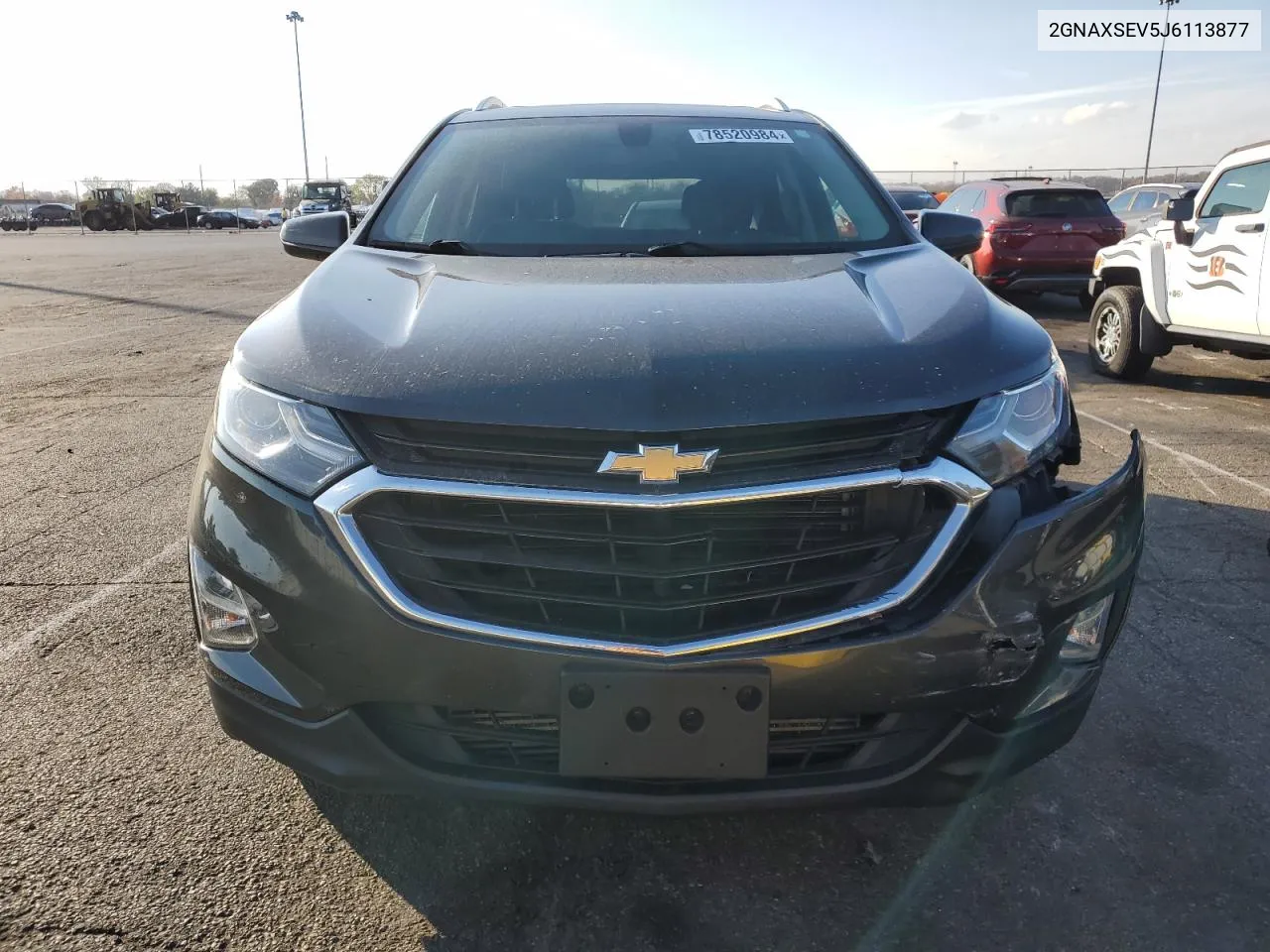 2018 Chevrolet Equinox Lt VIN: 2GNAXSEV5J6113877 Lot: 78520984