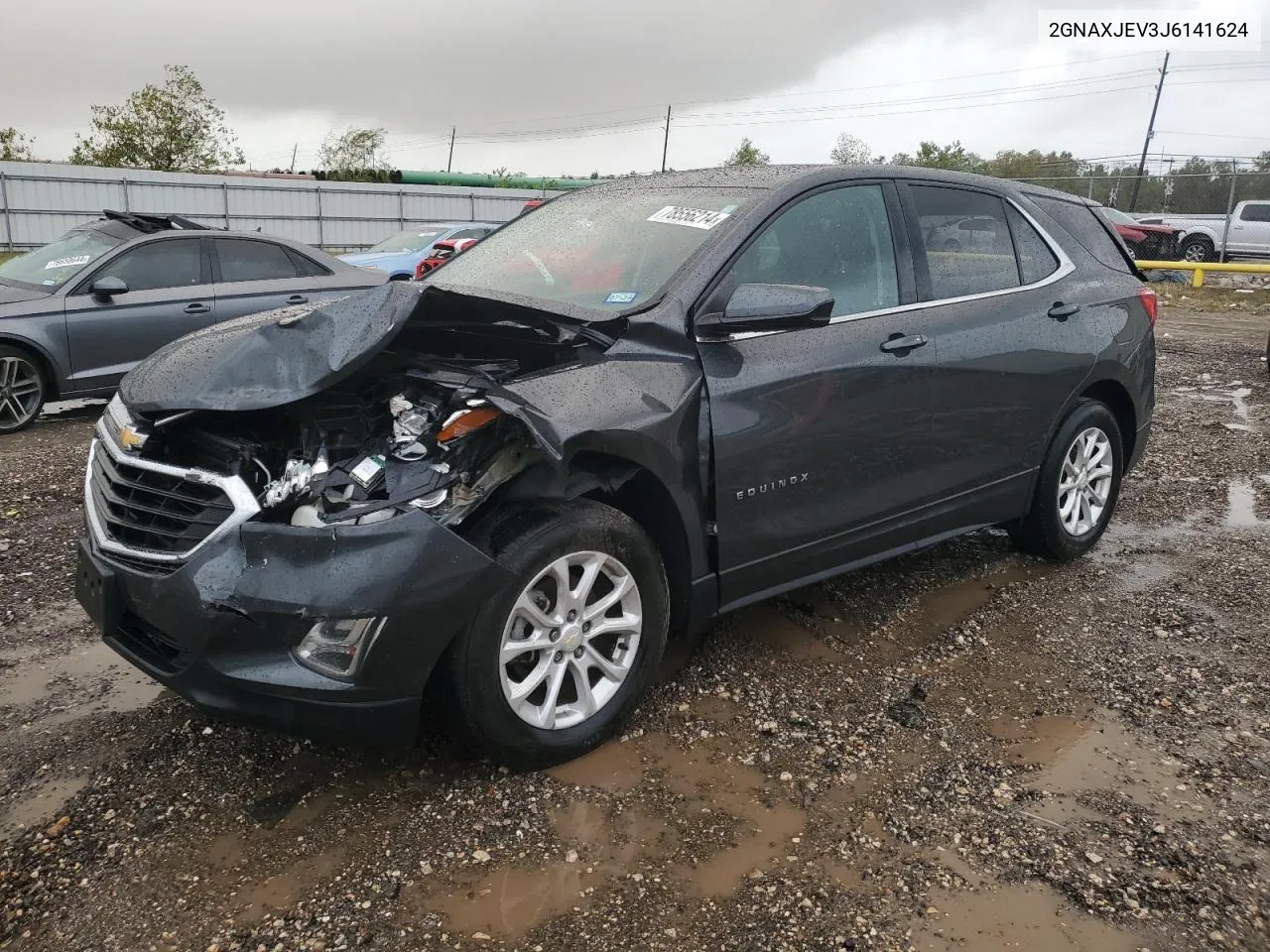 2018 Chevrolet Equinox Lt VIN: 2GNAXJEV3J6141624 Lot: 78556214