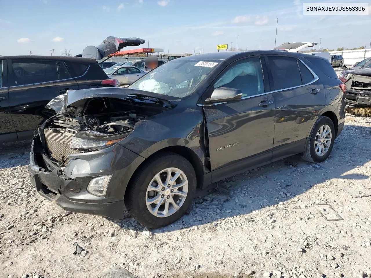 2018 Chevrolet Equinox Lt VIN: 3GNAXJEV9JS553306 Lot: 78600184