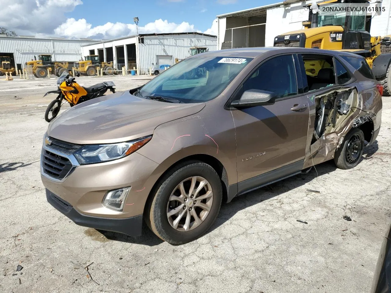 2018 Chevrolet Equinox Ls VIN: 2GNAXHEVXJ6161815 Lot: 78629174