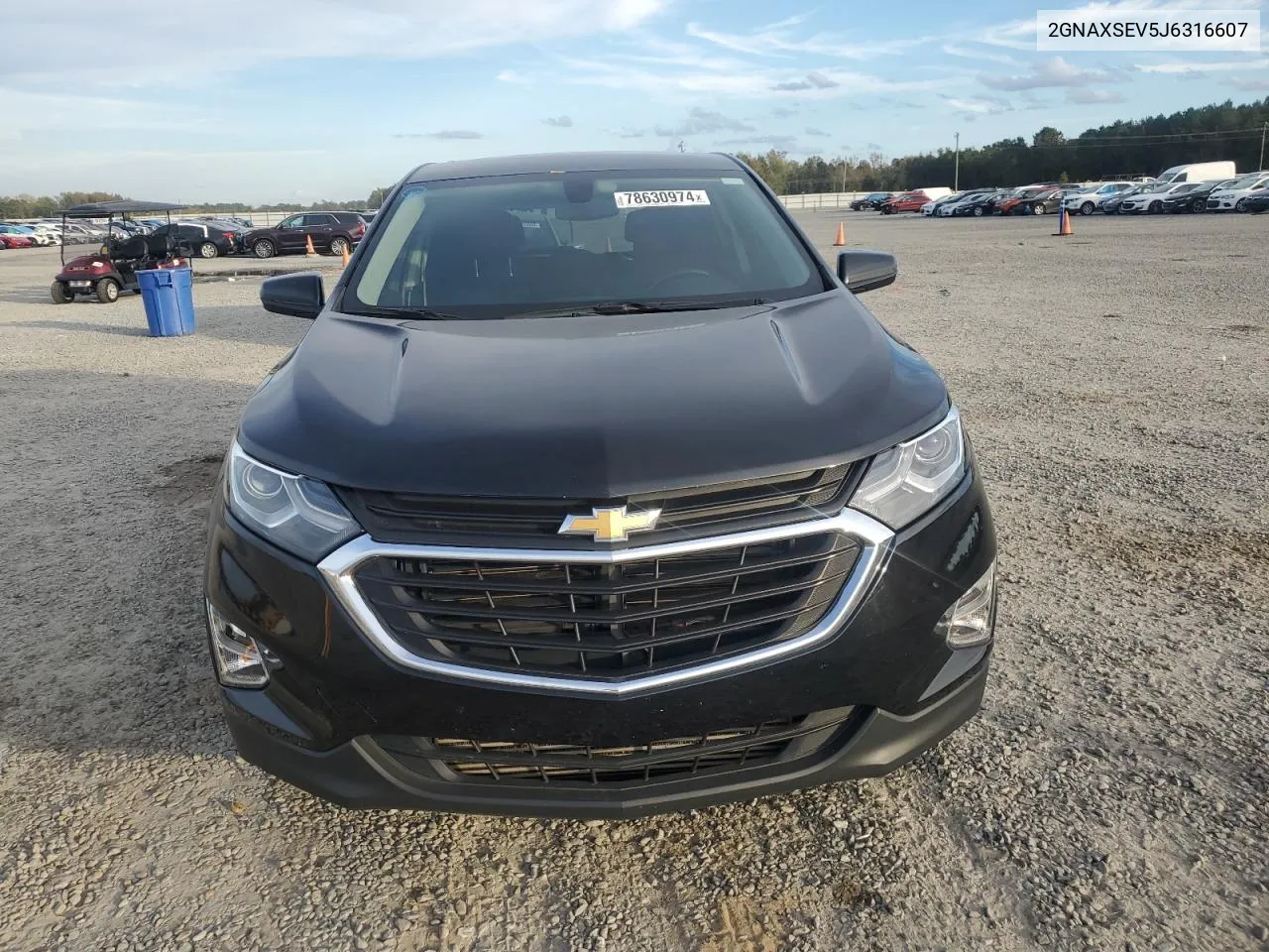 2018 Chevrolet Equinox Lt VIN: 2GNAXSEV5J6316607 Lot: 78630974