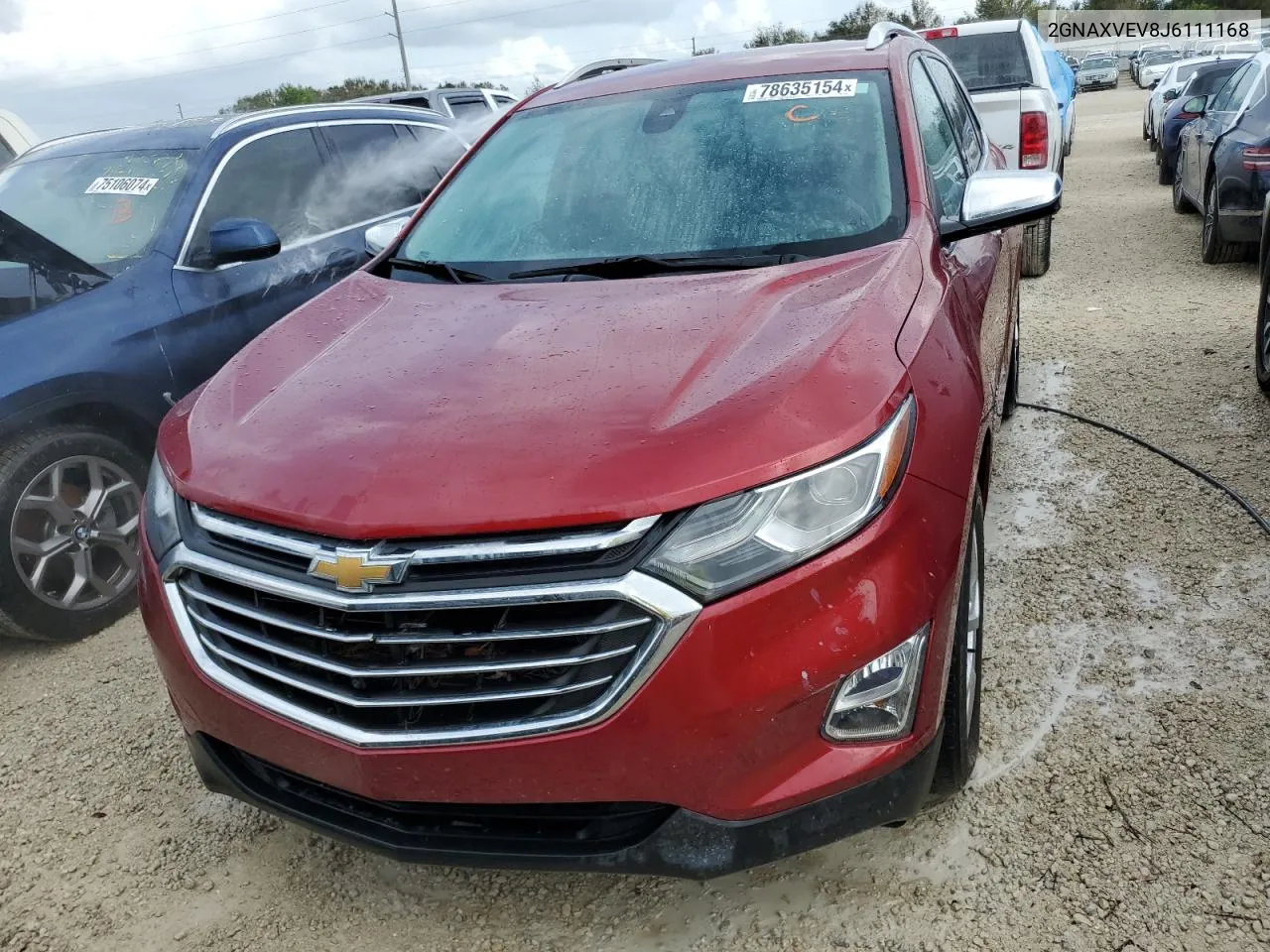 2018 Chevrolet Equinox Premier VIN: 2GNAXVEV8J6111168 Lot: 78635154