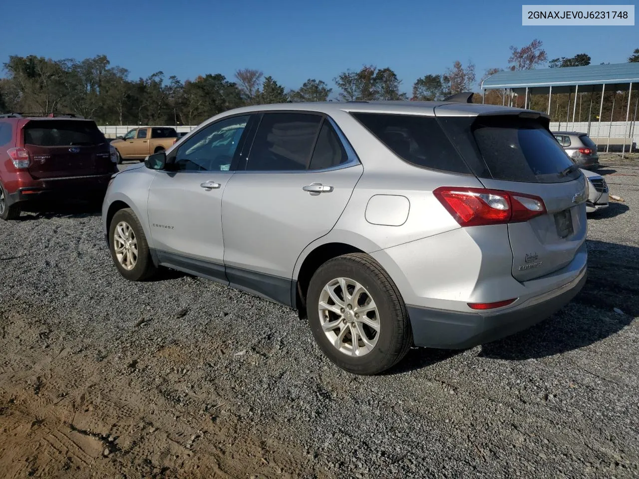 2018 Chevrolet Equinox Lt VIN: 2GNAXJEV0J6231748 Lot: 78646844