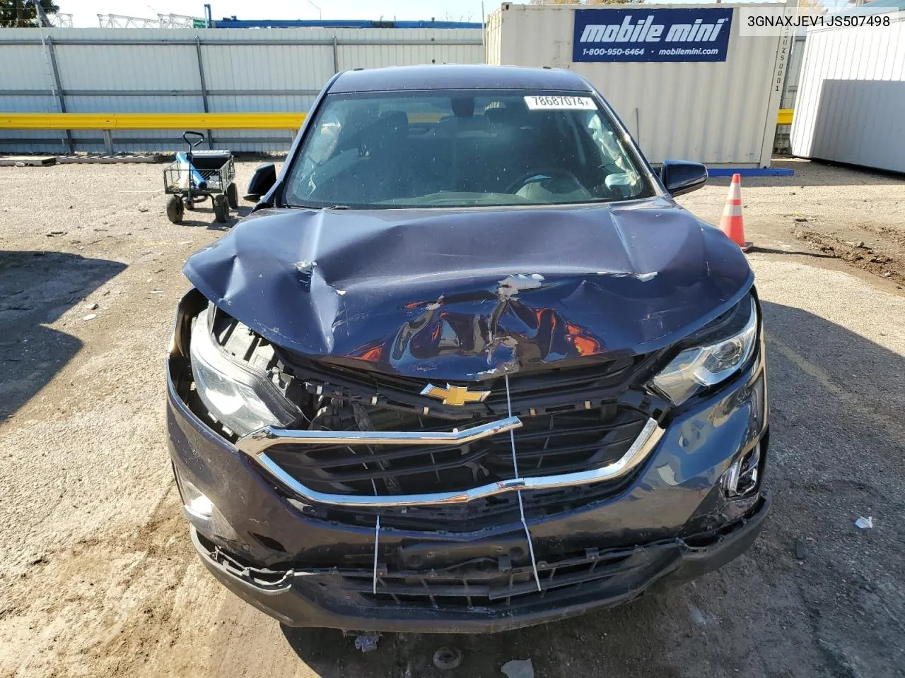 2018 Chevrolet Equinox Lt VIN: 3GNAXJEV1JS507498 Lot: 78687074