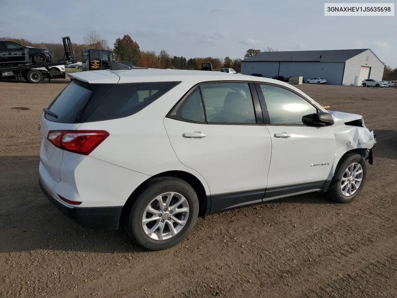 2018 Chevrolet Equinox Ls VIN: 3GNAXHEV1JS635698 Lot: 78737244