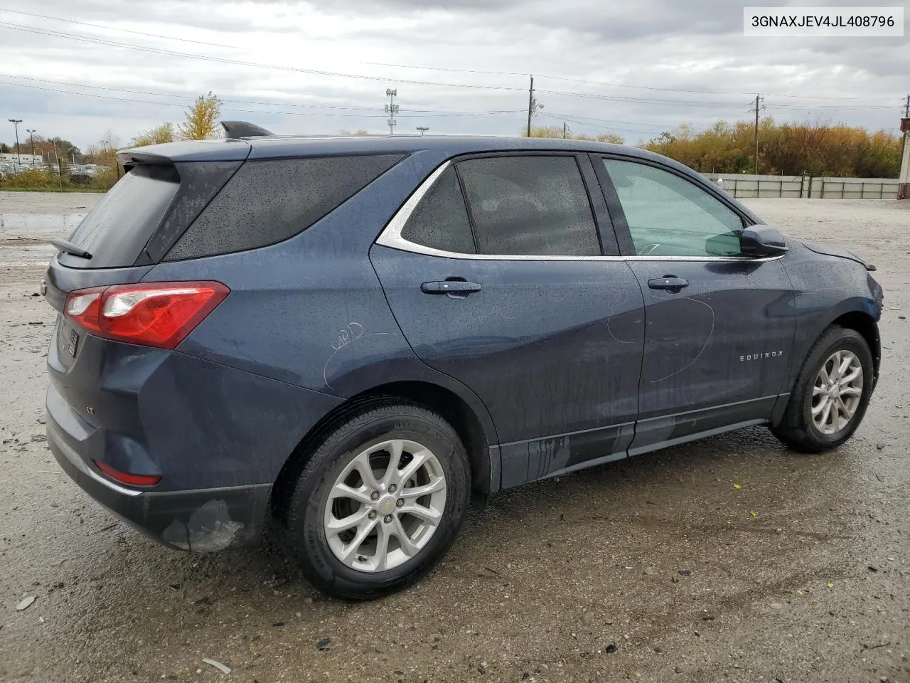 2018 Chevrolet Equinox Lt VIN: 3GNAXJEV4JL408796 Lot: 78823174