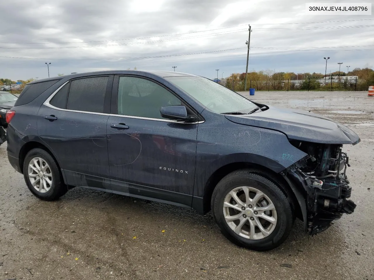 2018 Chevrolet Equinox Lt VIN: 3GNAXJEV4JL408796 Lot: 78823174