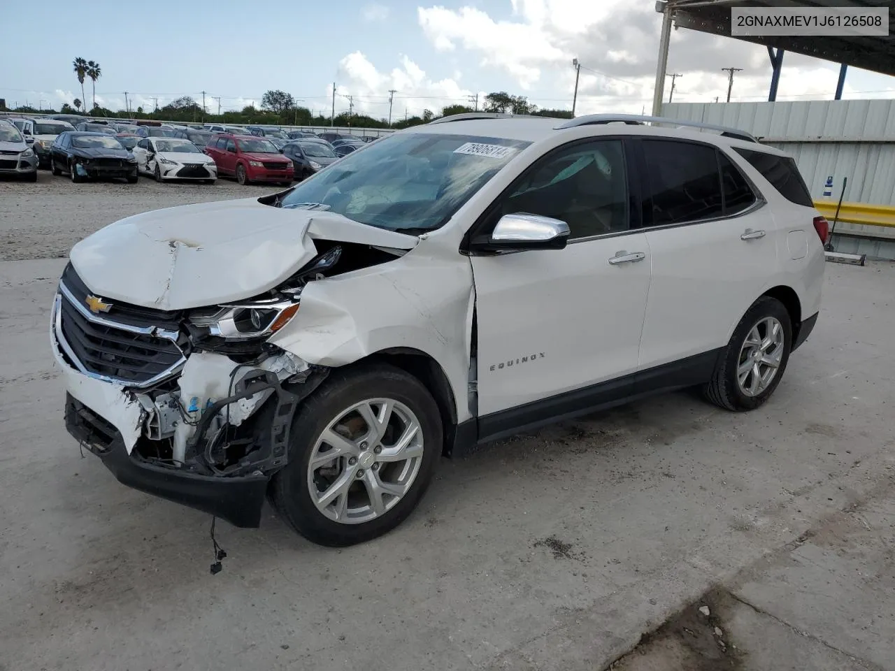 2018 Chevrolet Equinox Premier VIN: 2GNAXMEV1J6126508 Lot: 78906814