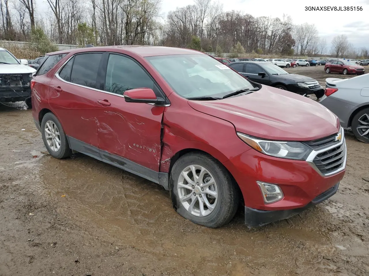 2018 Chevrolet Equinox Lt VIN: 3GNAXSEV8JL385156 Lot: 78913664