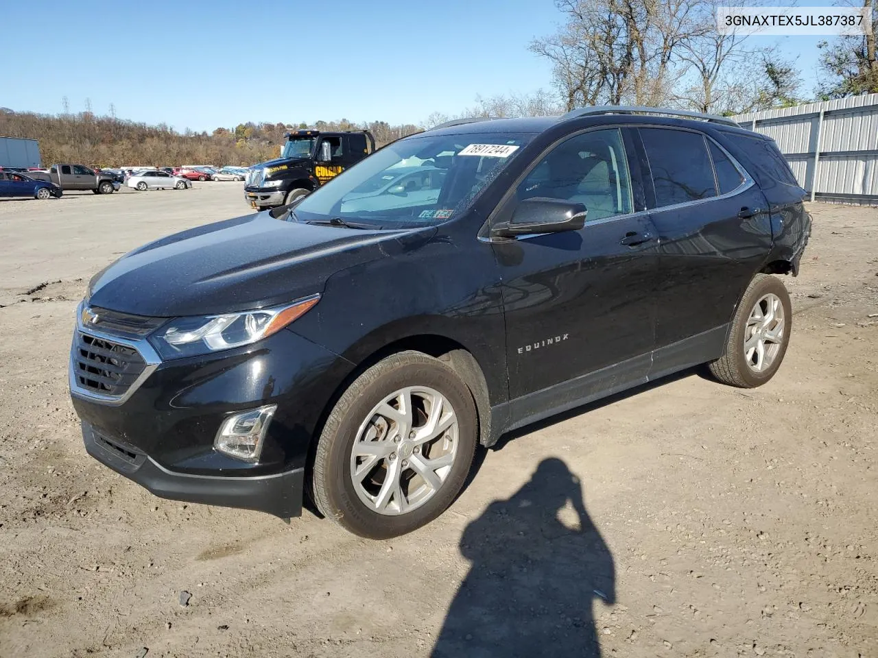 2018 Chevrolet Equinox Lt VIN: 3GNAXTEX5JL387387 Lot: 78917244