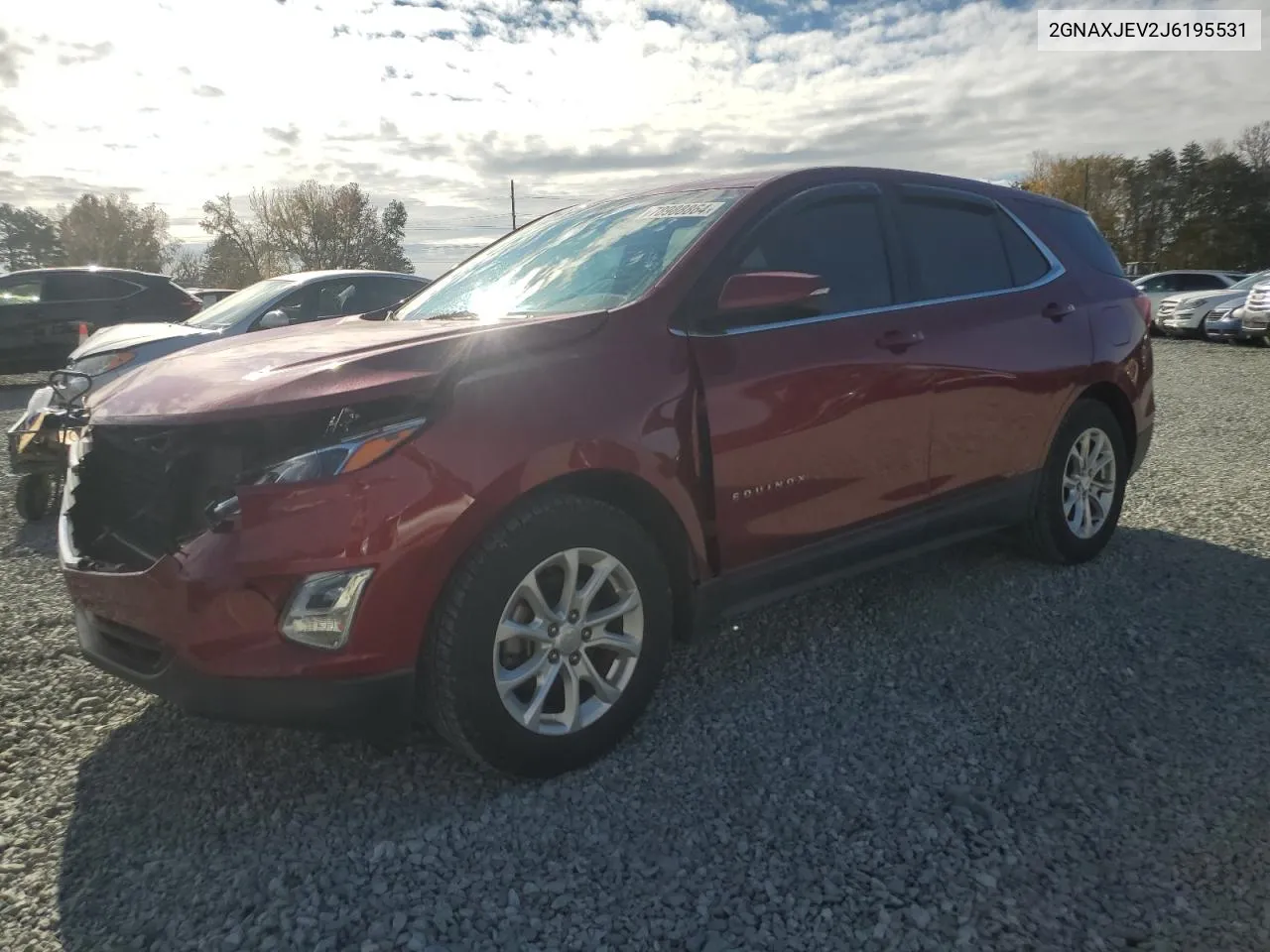 2018 Chevrolet Equinox Lt VIN: 2GNAXJEV2J6195531 Lot: 78988864