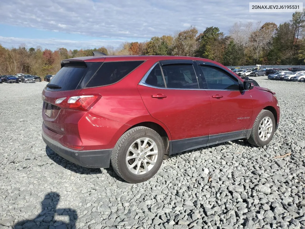 2018 Chevrolet Equinox Lt VIN: 2GNAXJEV2J6195531 Lot: 78988864