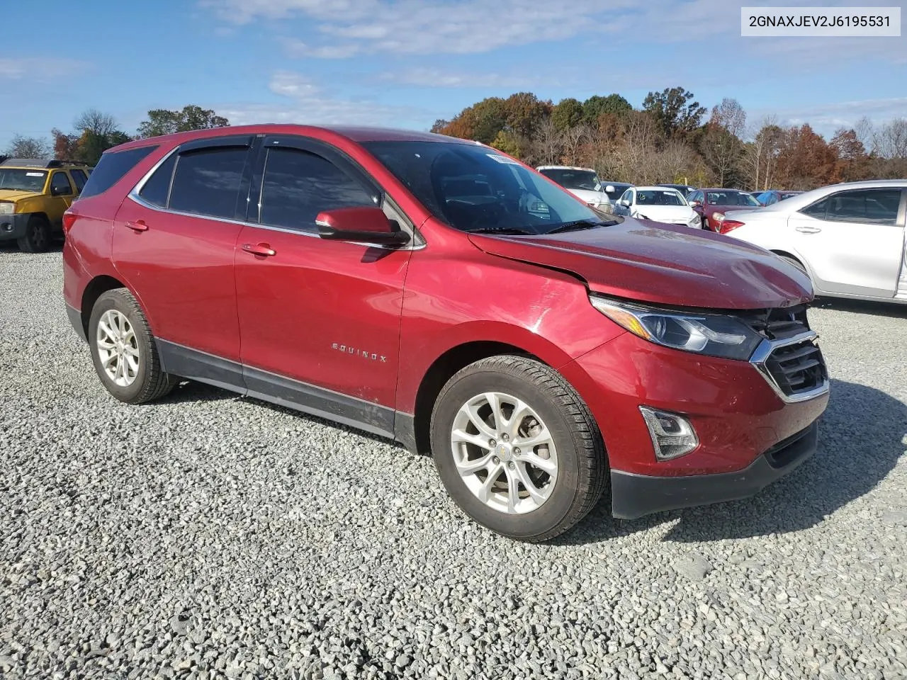 2018 Chevrolet Equinox Lt VIN: 2GNAXJEV2J6195531 Lot: 78988864