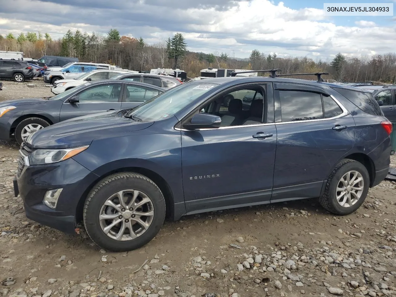 2018 Chevrolet Equinox Lt VIN: 3GNAXJEV5JL304933 Lot: 79006364