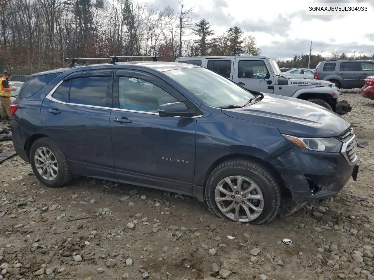 2018 Chevrolet Equinox Lt VIN: 3GNAXJEV5JL304933 Lot: 79006364