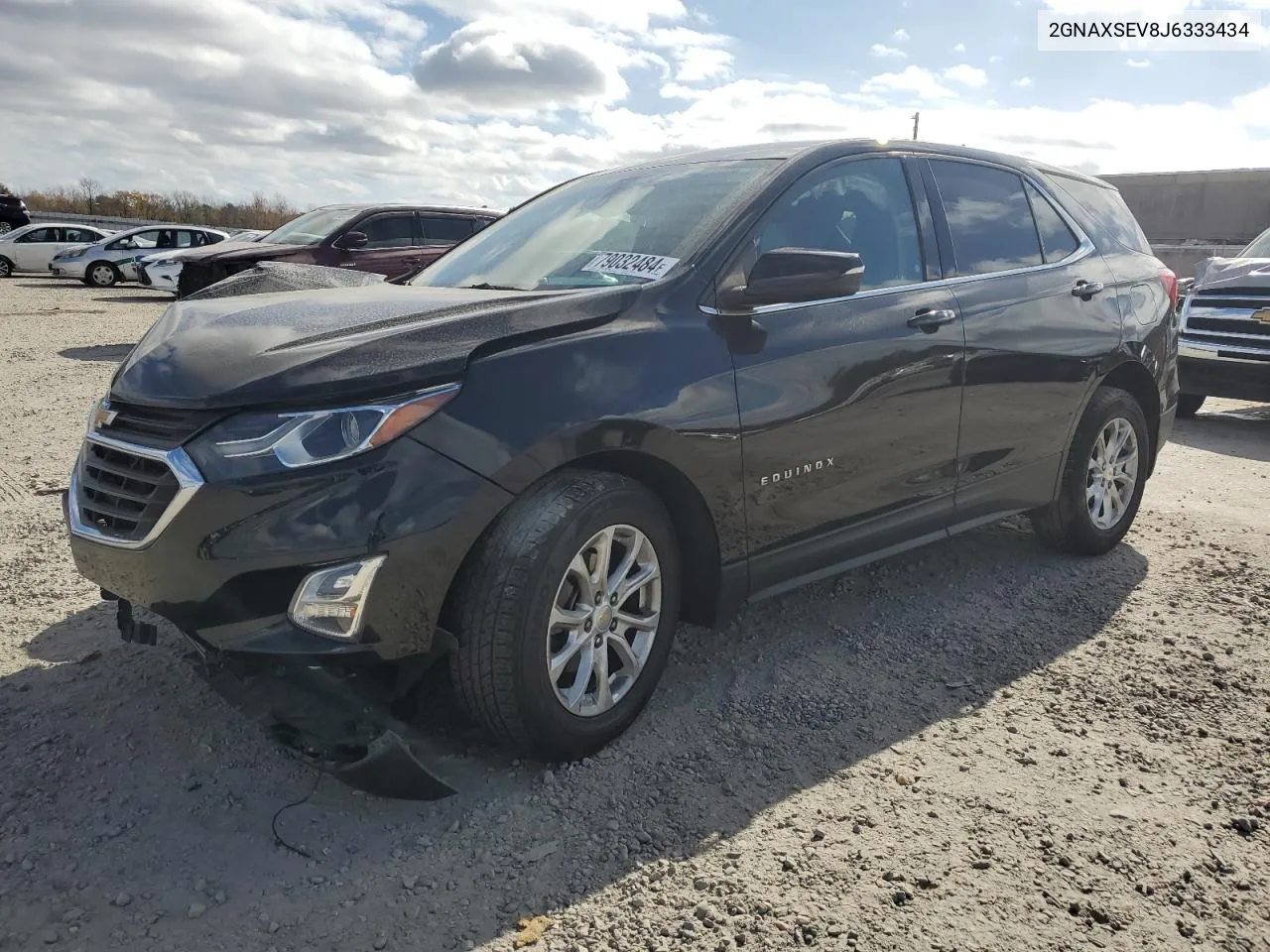 2018 Chevrolet Equinox Lt VIN: 2GNAXSEV8J6333434 Lot: 79032484