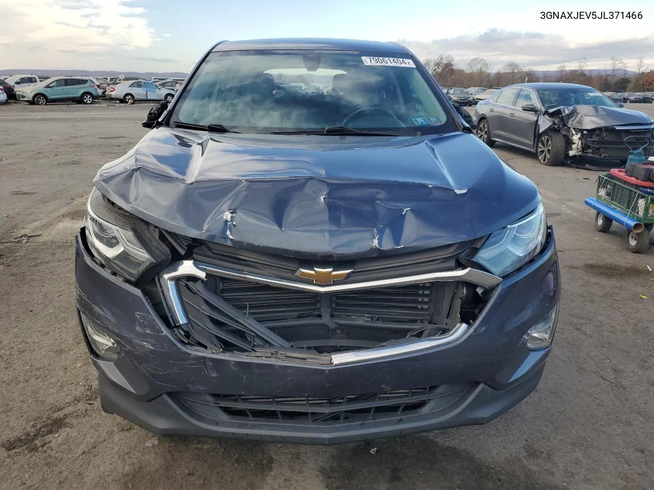 2018 Chevrolet Equinox Lt VIN: 3GNAXJEV5JL371466 Lot: 79061404