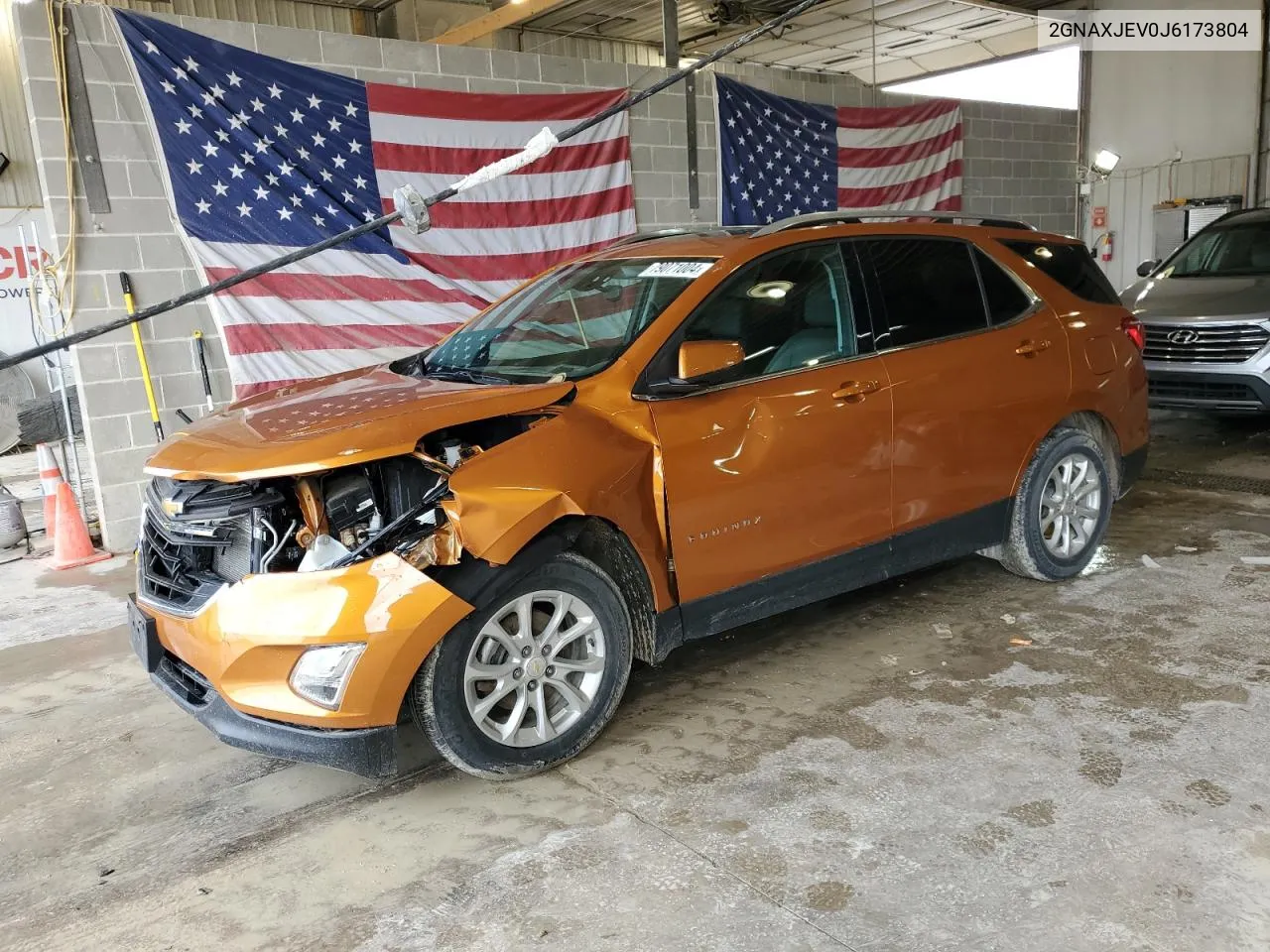 2018 Chevrolet Equinox Lt VIN: 2GNAXJEV0J6173804 Lot: 79071004