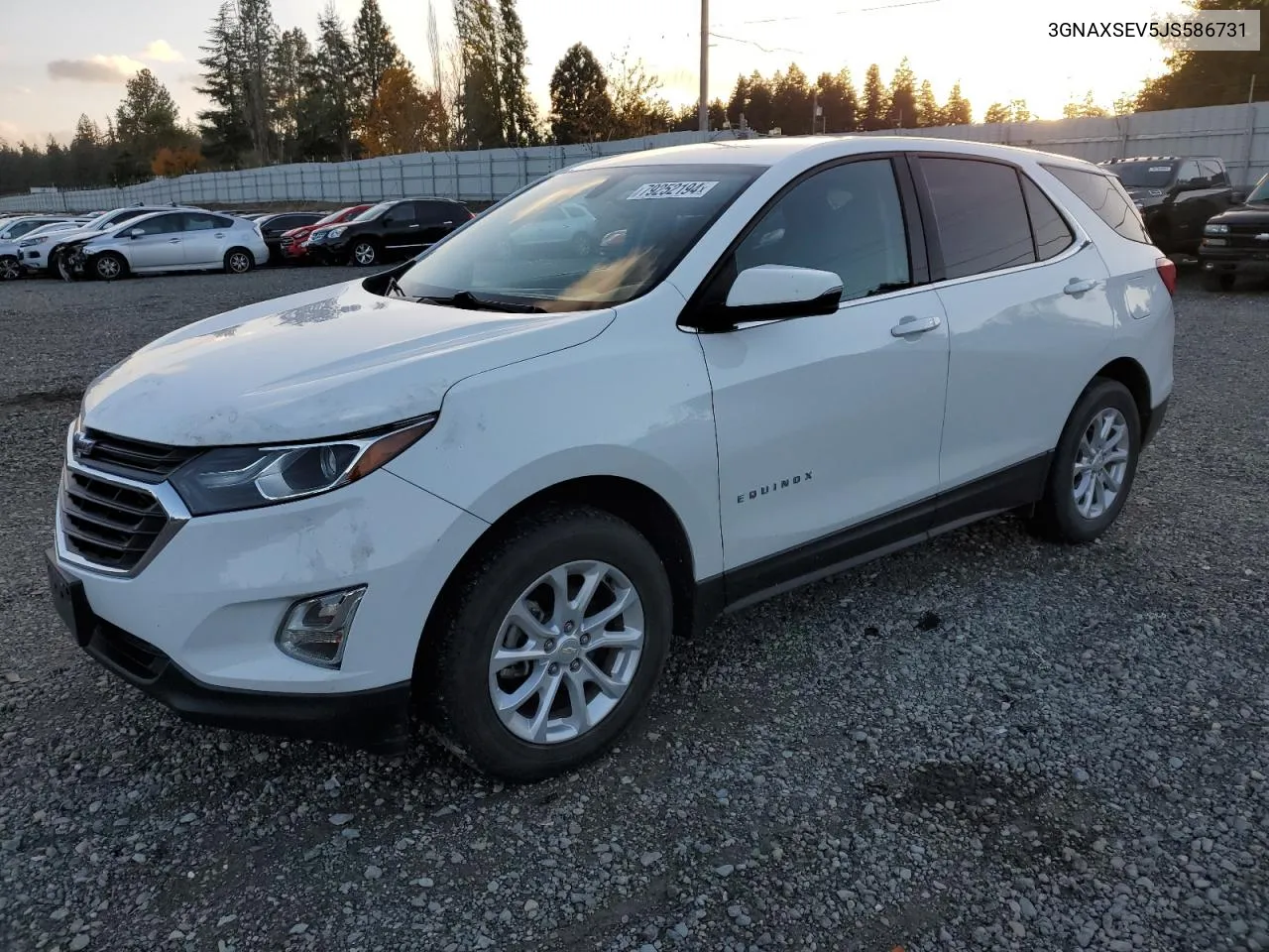 2018 Chevrolet Equinox Lt VIN: 3GNAXSEV5JS586731 Lot: 79252194