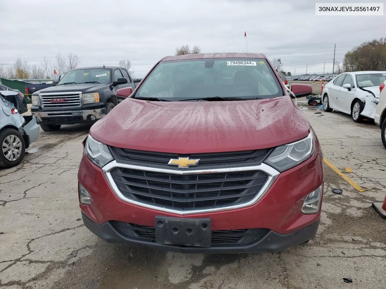 2018 Chevrolet Equinox Lt VIN: 3GNAXJEV5JS561497 Lot: 79496344