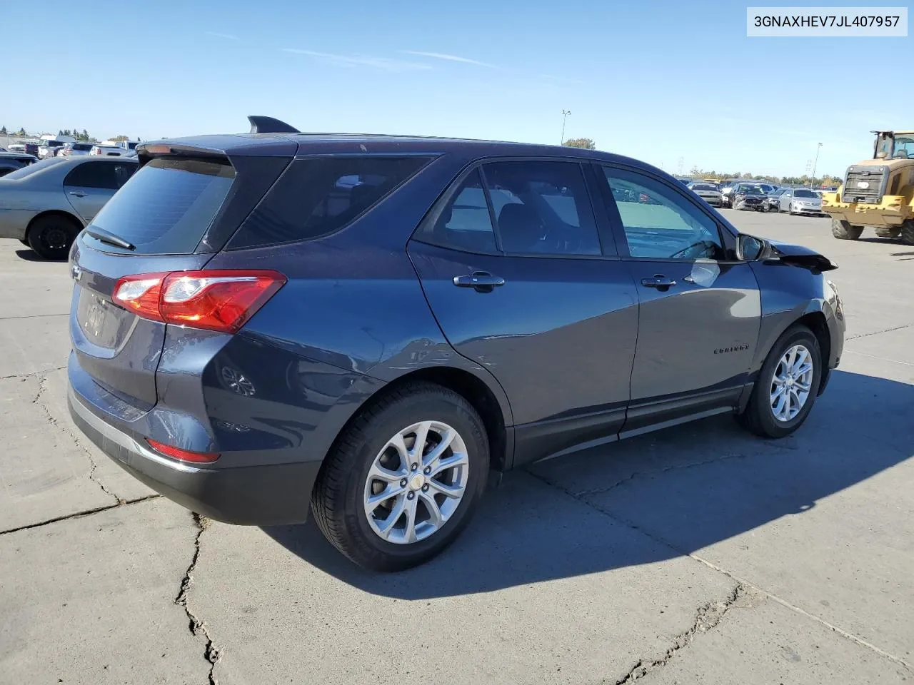 2018 Chevrolet Equinox Ls VIN: 3GNAXHEV7JL407957 Lot: 79558324