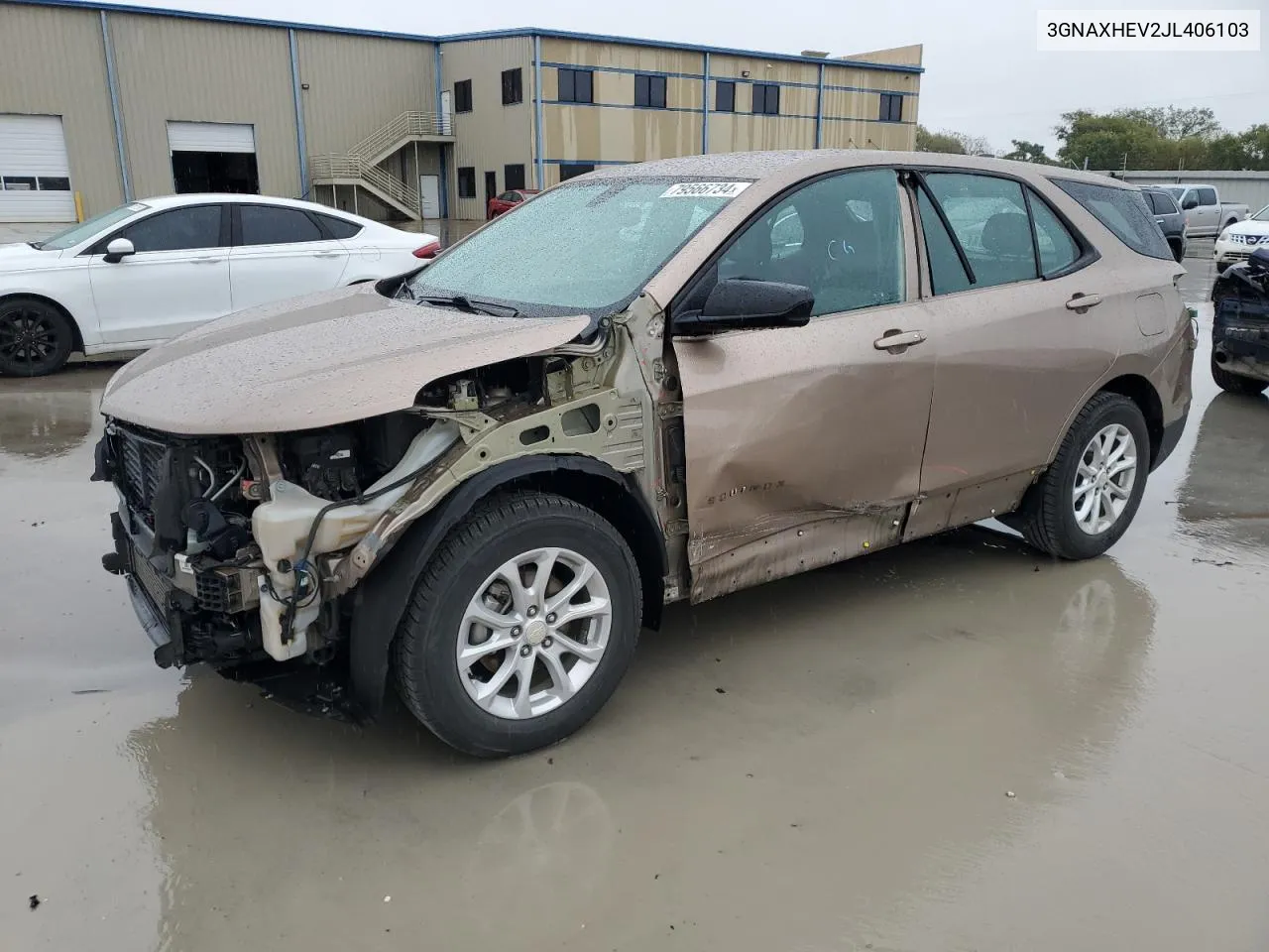 2018 Chevrolet Equinox Ls VIN: 3GNAXHEV2JL406103 Lot: 79566734