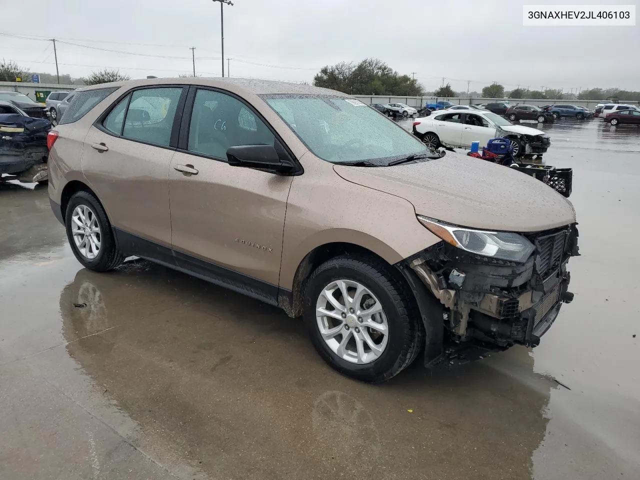 2018 Chevrolet Equinox Ls VIN: 3GNAXHEV2JL406103 Lot: 79566734