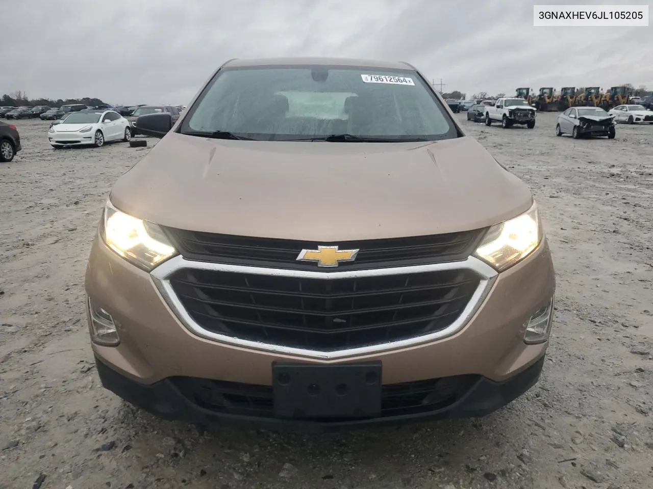 2018 Chevrolet Equinox Ls VIN: 3GNAXHEV6JL105205 Lot: 79612564