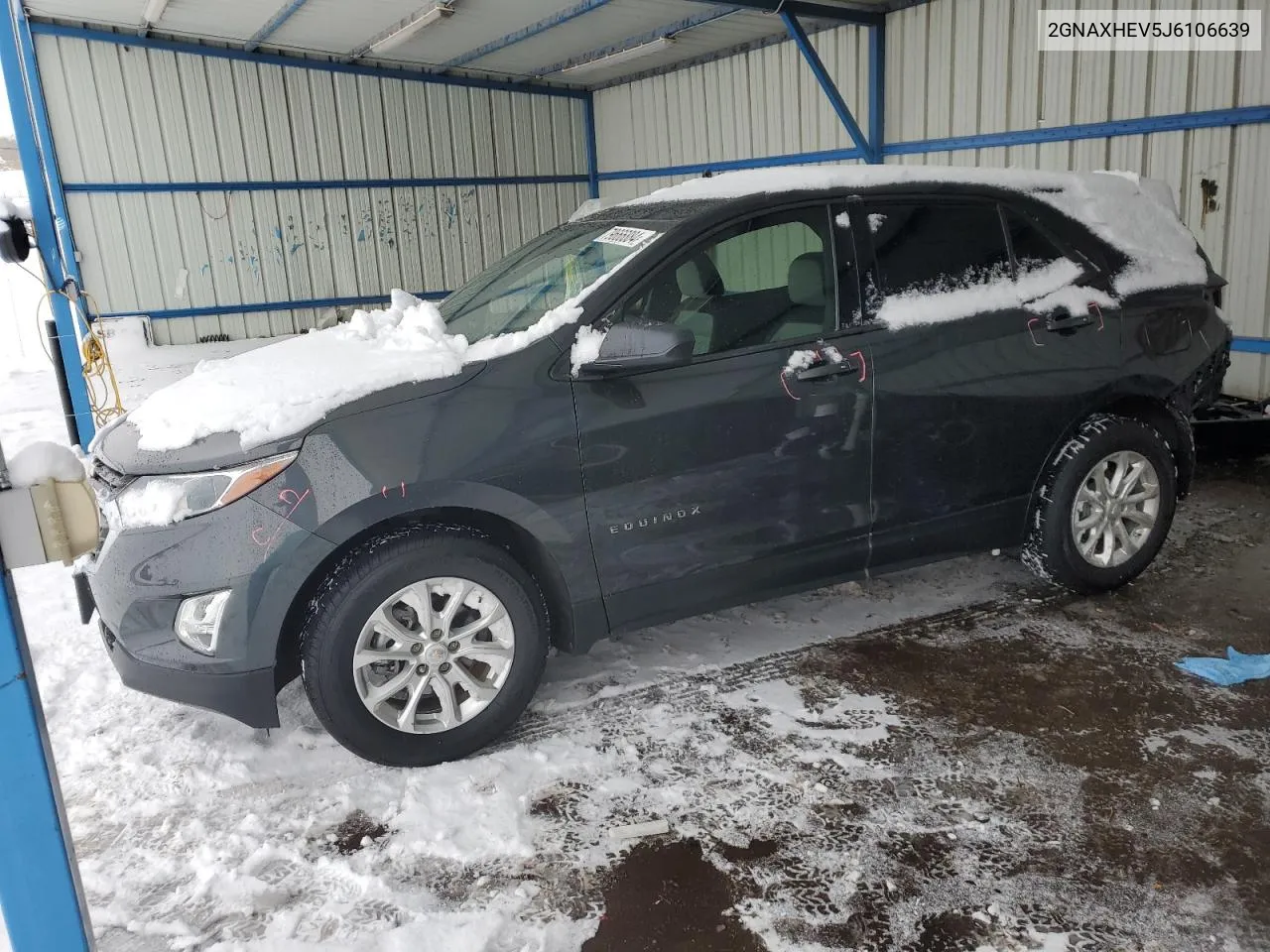 2018 Chevrolet Equinox Ls VIN: 2GNAXHEV5J6106639 Lot: 79666884