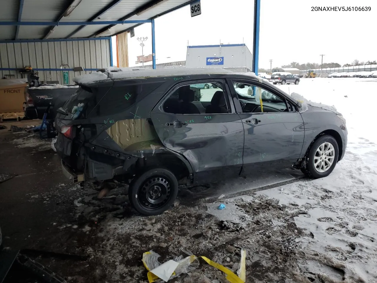 2018 Chevrolet Equinox Ls VIN: 2GNAXHEV5J6106639 Lot: 79666884