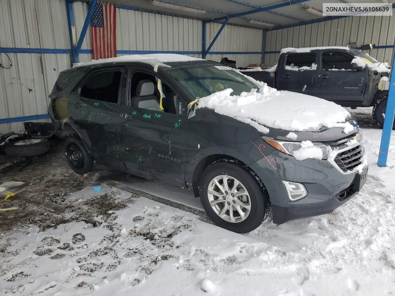 2018 Chevrolet Equinox Ls VIN: 2GNAXHEV5J6106639 Lot: 79666884