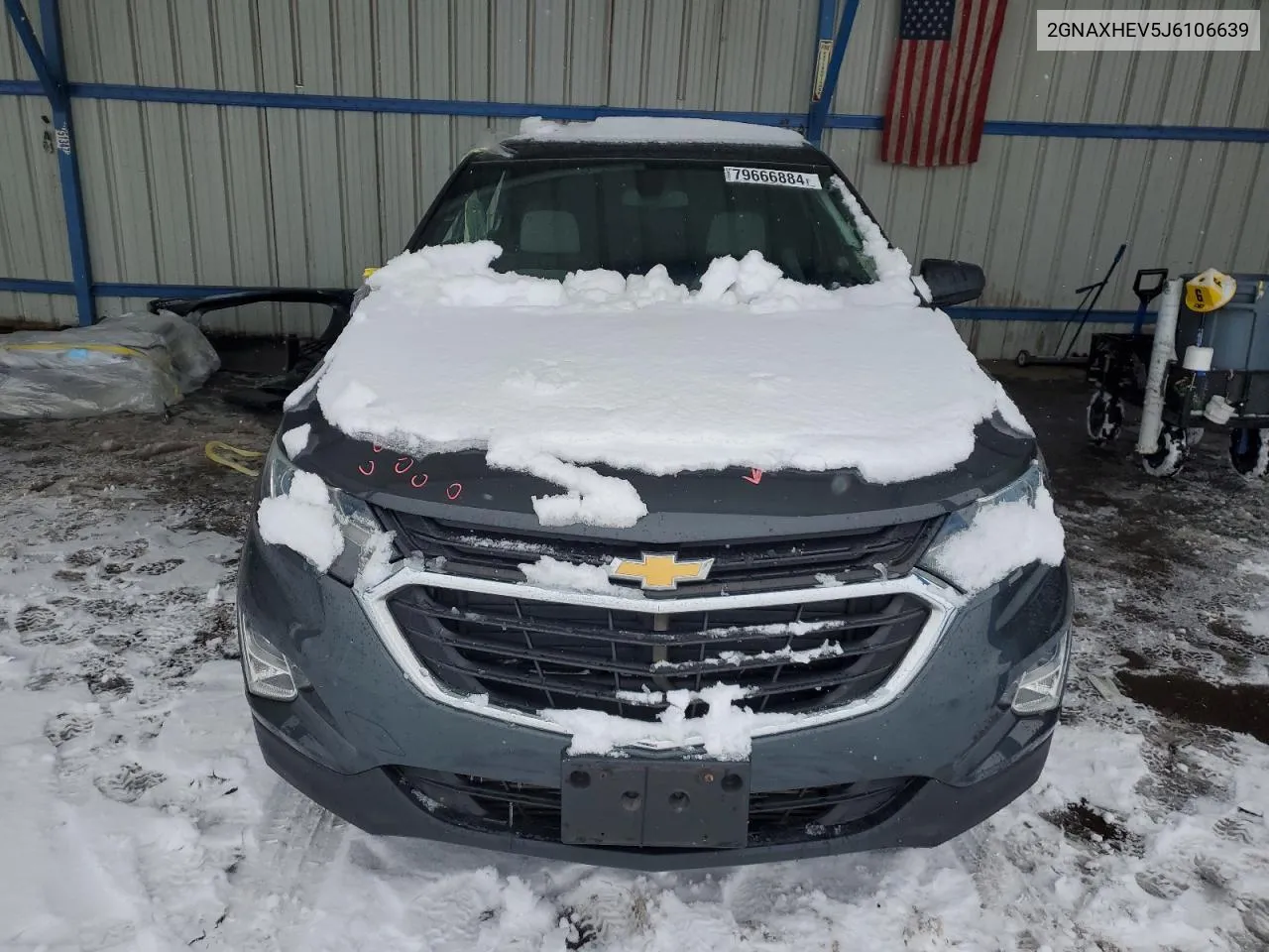 2018 Chevrolet Equinox Ls VIN: 2GNAXHEV5J6106639 Lot: 79666884