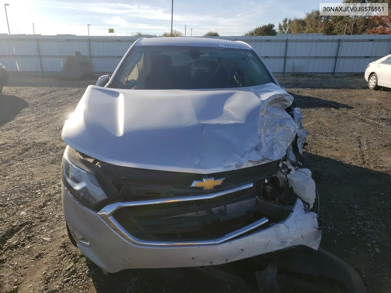 2018 Chevrolet Equinox Lt VIN: 3GNAXJEV0JS575551 Lot: 79757524