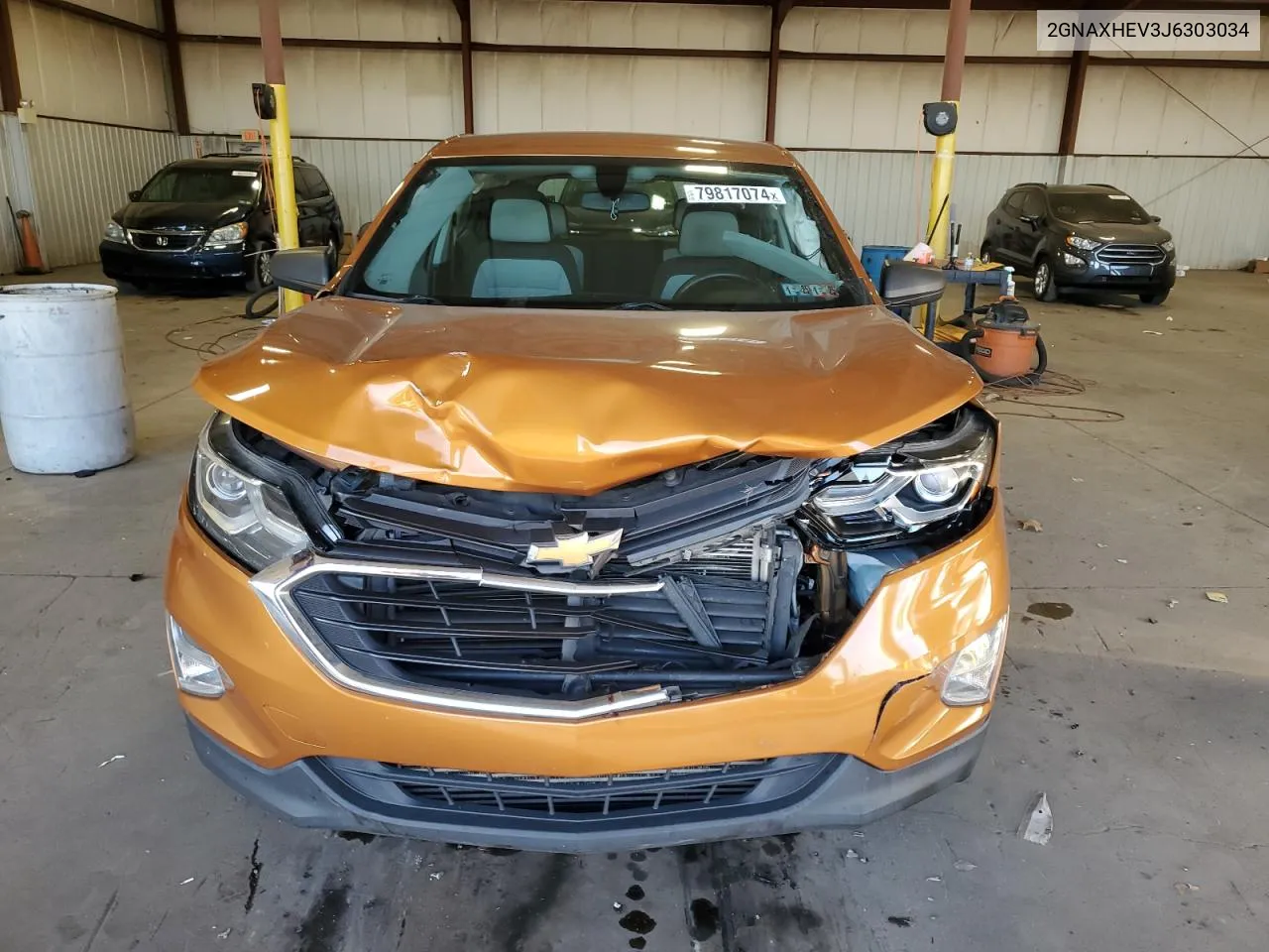 2018 Chevrolet Equinox Ls VIN: 2GNAXHEV3J6303034 Lot: 79817074