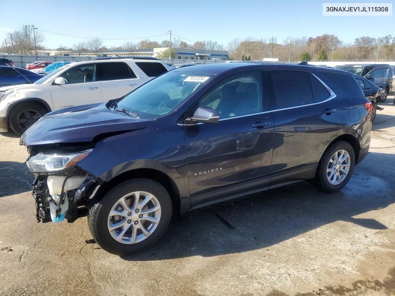 2018 Chevrolet Equinox Lt VIN: 3GNAXJEV1JL115308 Lot: 79933054