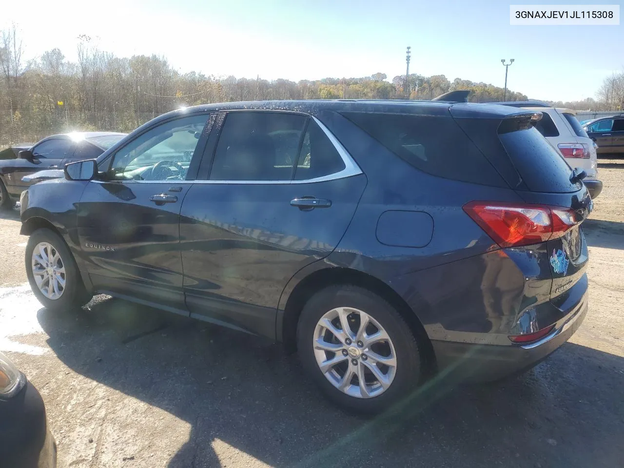 2018 Chevrolet Equinox Lt VIN: 3GNAXJEV1JL115308 Lot: 79933054