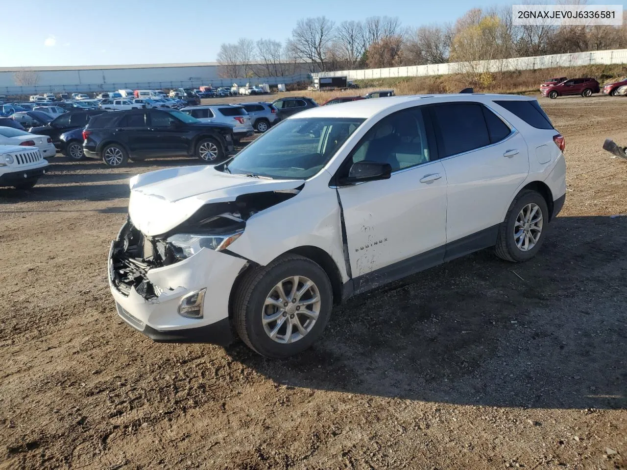 2018 Chevrolet Equinox Lt VIN: 2GNAXJEV0J6336581 Lot: 79950254