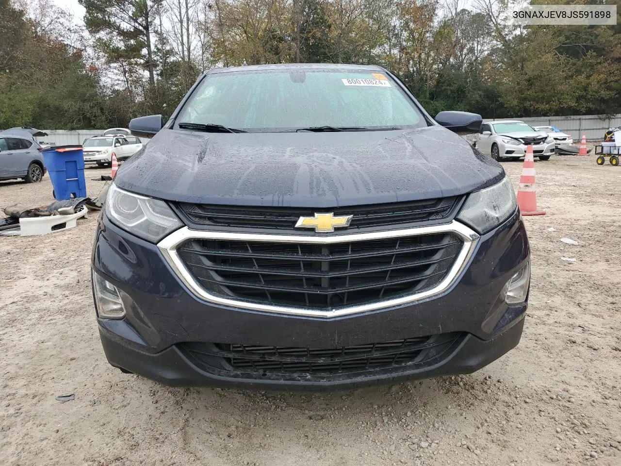 2018 Chevrolet Equinox Lt VIN: 3GNAXJEV8JS591898 Lot: 80010824