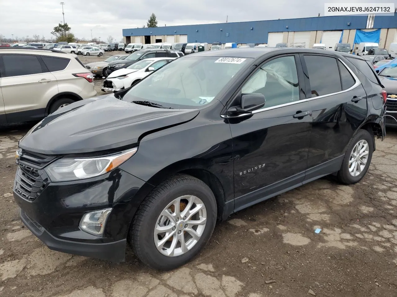 2018 Chevrolet Equinox Lt VIN: 2GNAXJEV8J6247132 Lot: 80012674