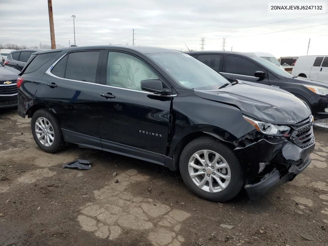 2018 Chevrolet Equinox Lt VIN: 2GNAXJEV8J6247132 Lot: 80012674