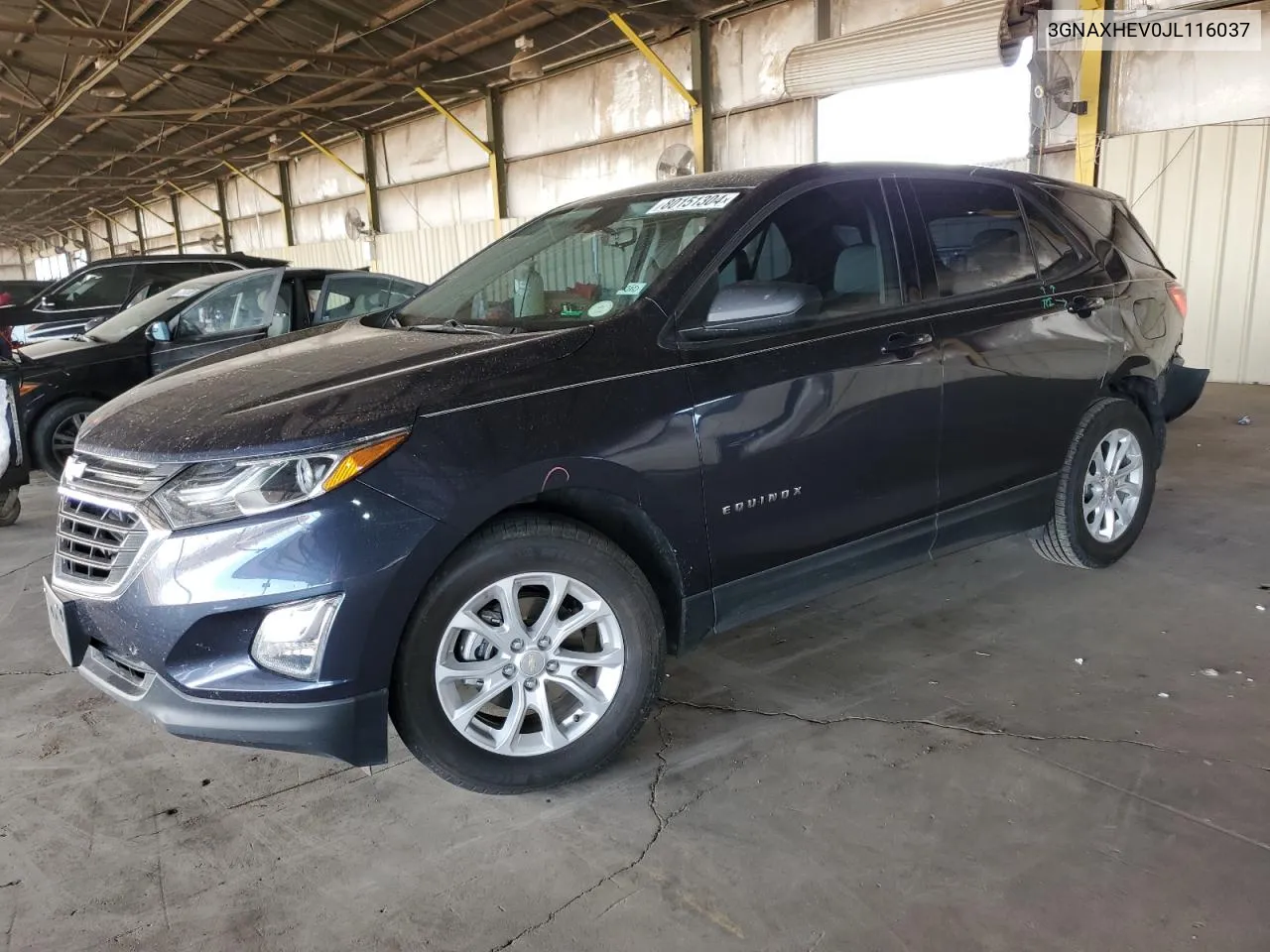 2018 Chevrolet Equinox Ls VIN: 3GNAXHEV0JL116037 Lot: 80151304