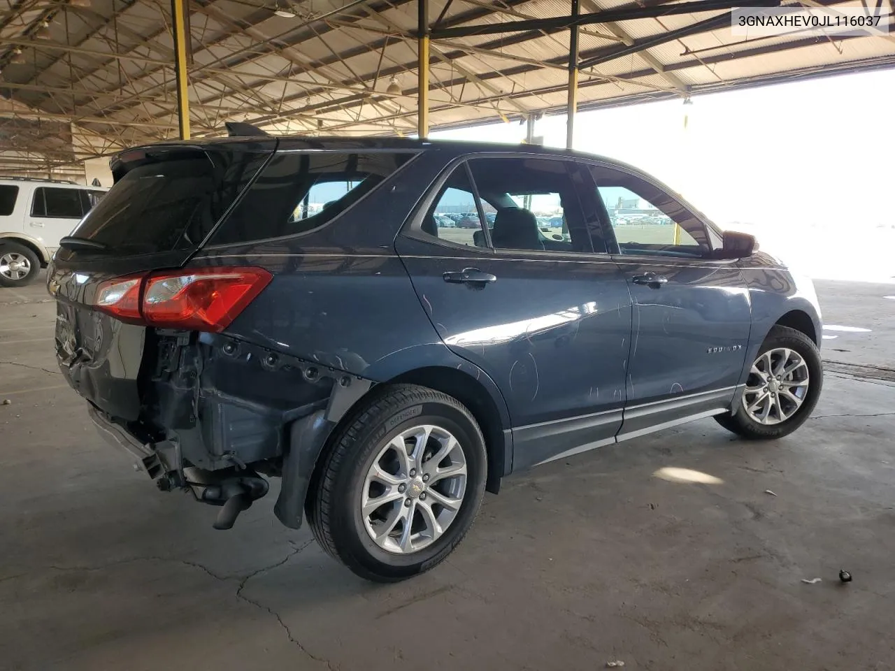 2018 Chevrolet Equinox Ls VIN: 3GNAXHEV0JL116037 Lot: 80151304