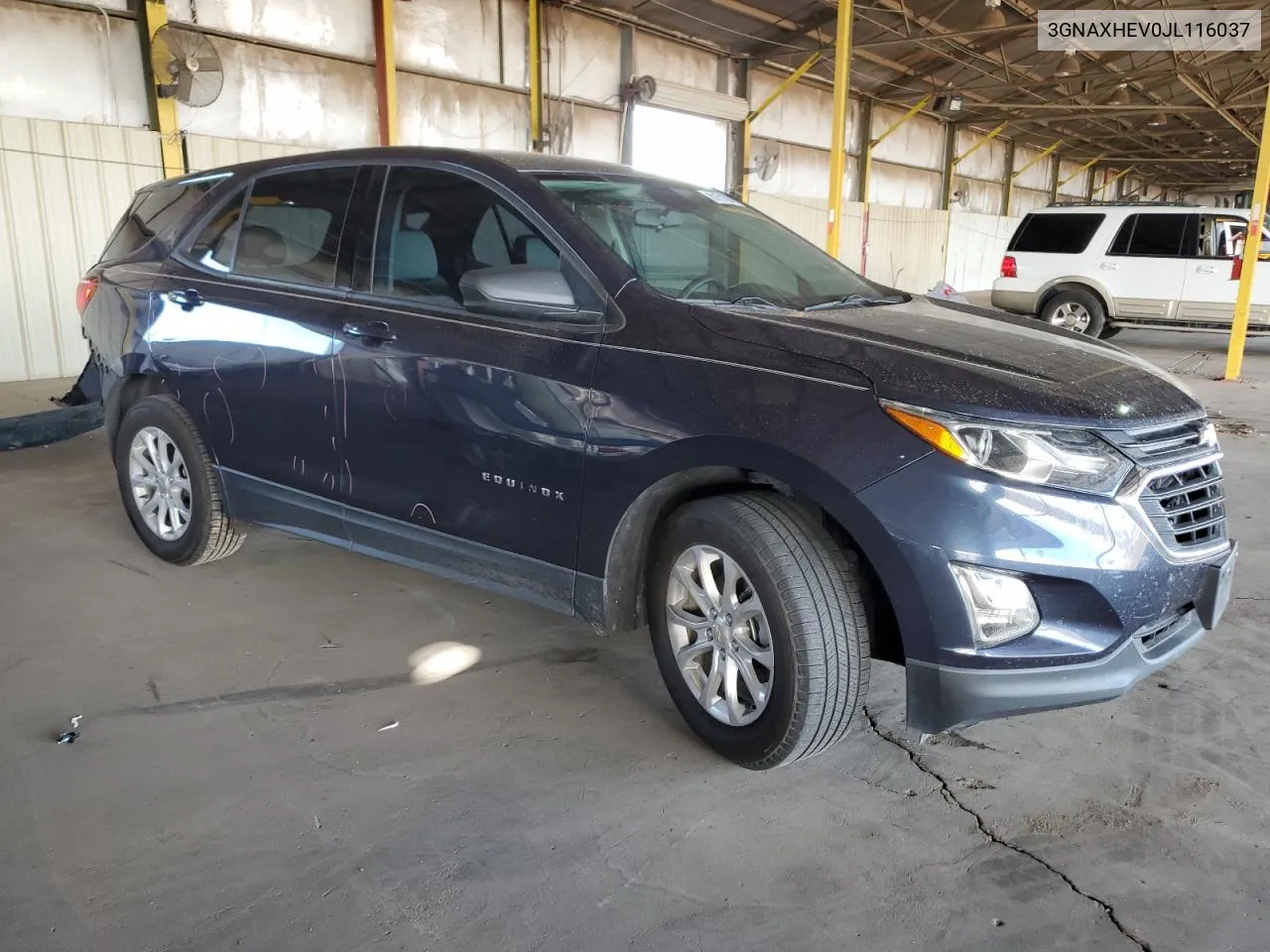 2018 Chevrolet Equinox Ls VIN: 3GNAXHEV0JL116037 Lot: 80151304