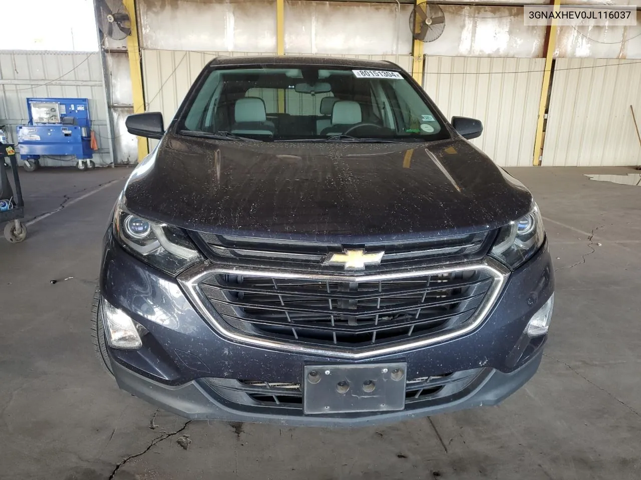 2018 Chevrolet Equinox Ls VIN: 3GNAXHEV0JL116037 Lot: 80151304